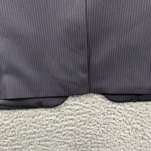 LAUREN RALPH LAUREN BLAZER MENS 42R BLUE PINSTRIPE TWO BUTTON SUIT JACKET WOOL - Picture 5 of 11